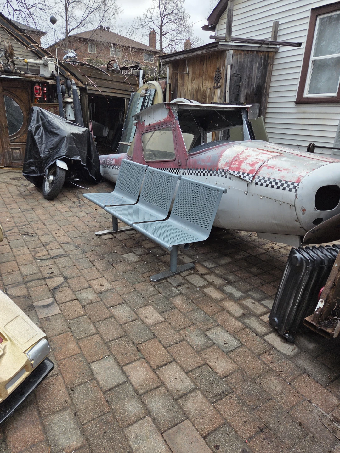Grey 3-Seater Bench