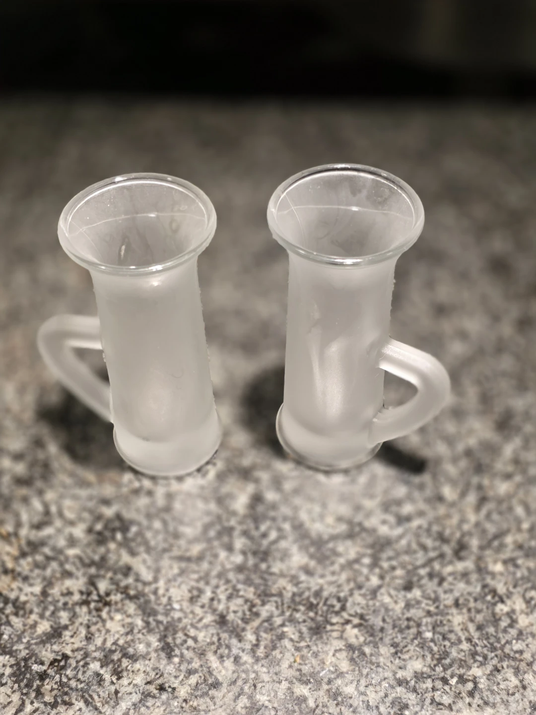 FROSTED SHOT GLASSES VINTAGE
