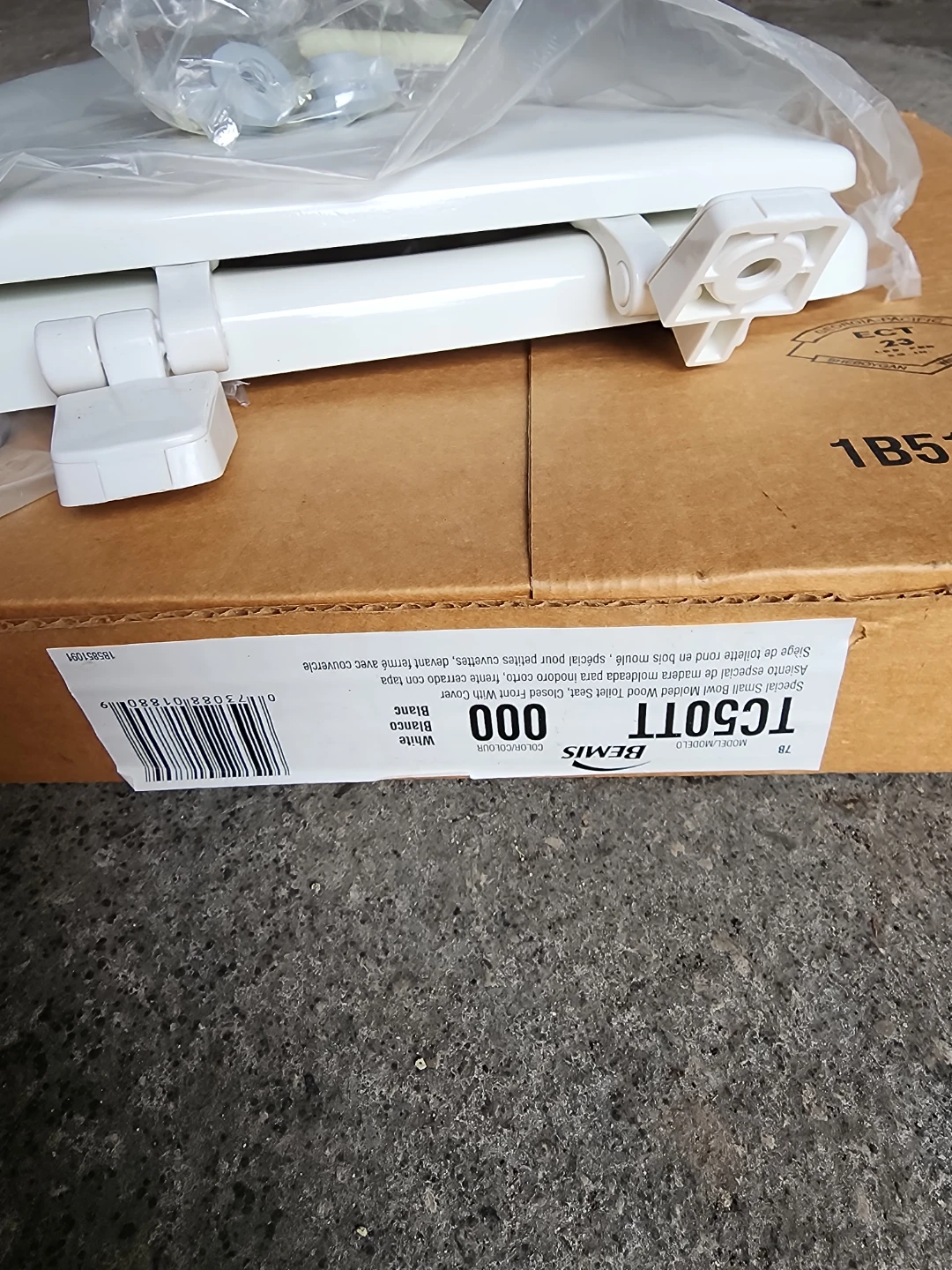 Bemis TC50TT White Closed Front Toilet Seat with Cover - photo 3