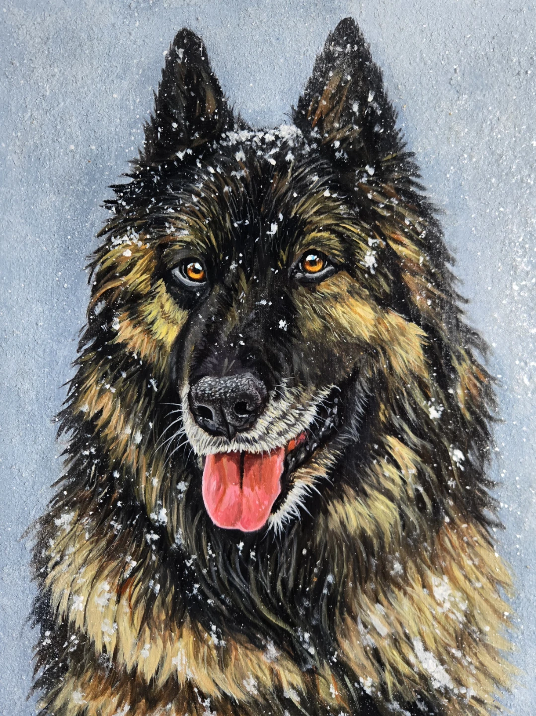 Custom Pet portrait painting - photo 4