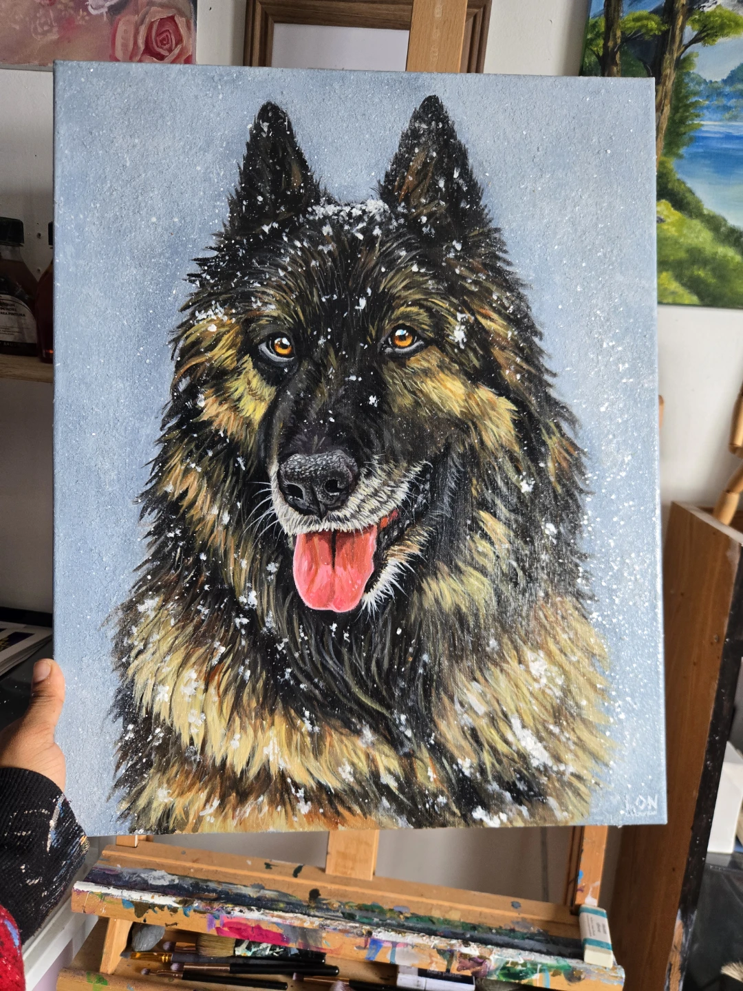 Custom Pet portrait painting - photo 5