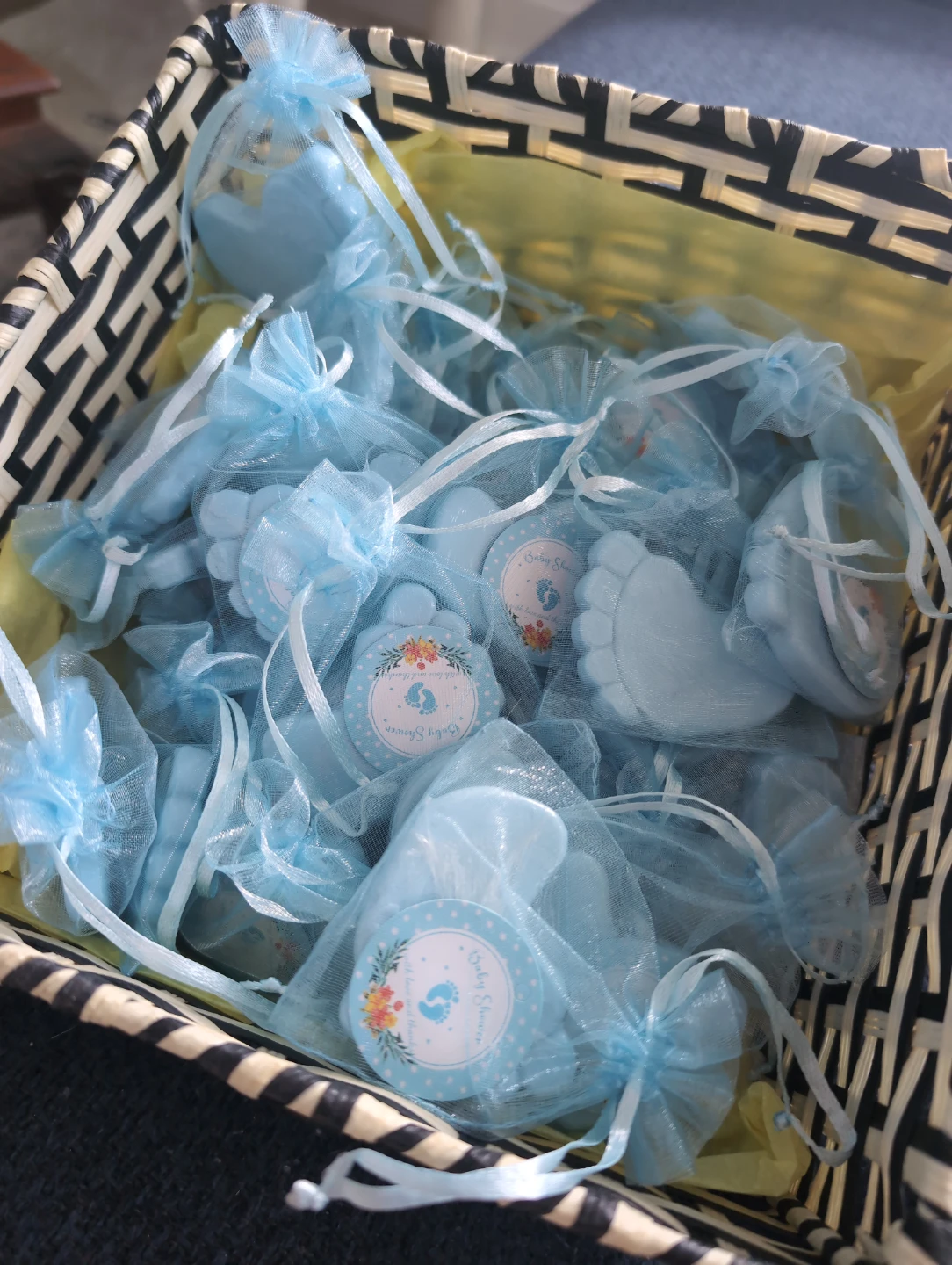 Baby Shower Favors - Blue Foot Shaped Soaps - photo 5