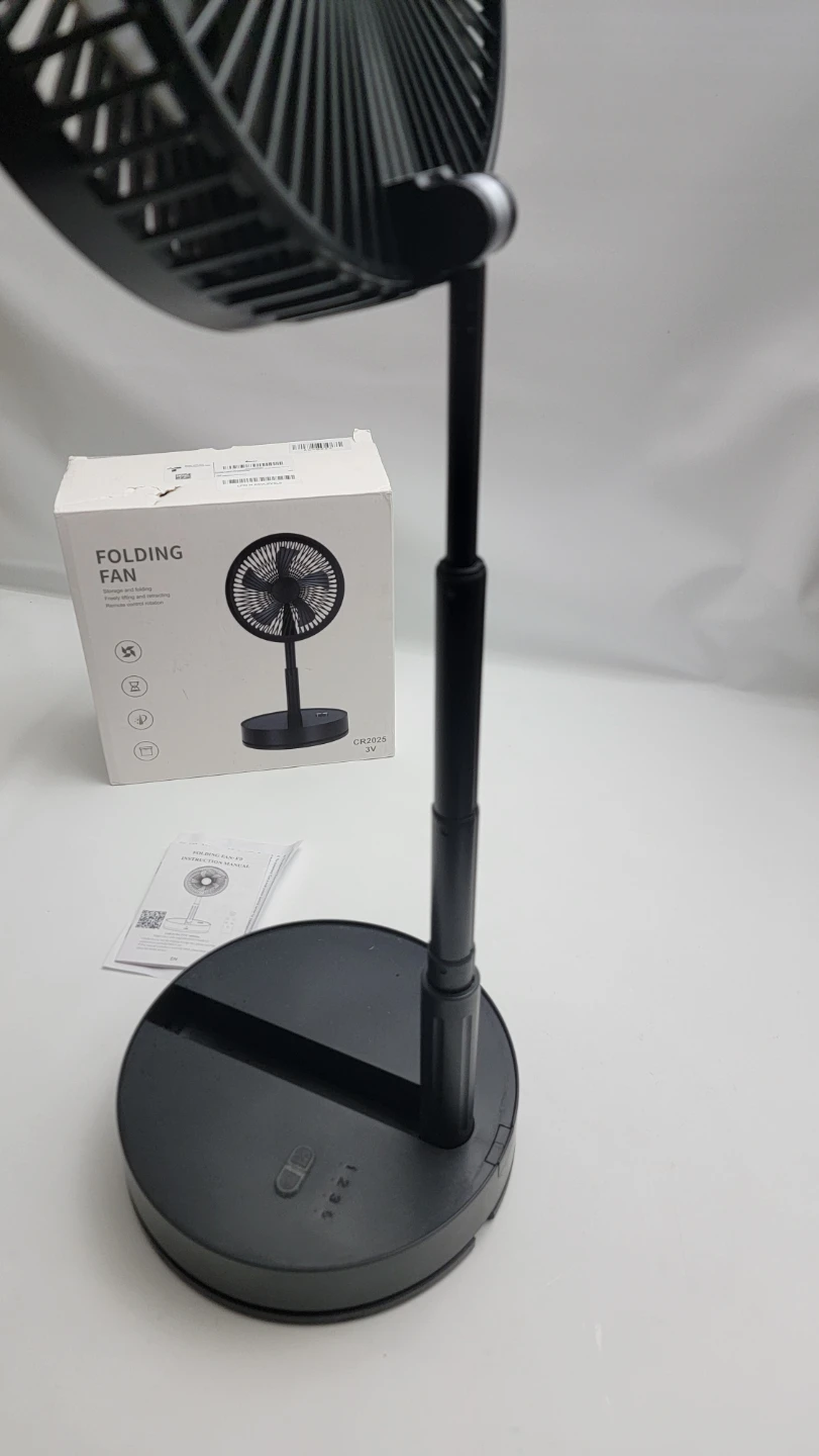 9" Portable Folding Rechargeable Oscillating Fan 7200mAh USB-C - photo 4