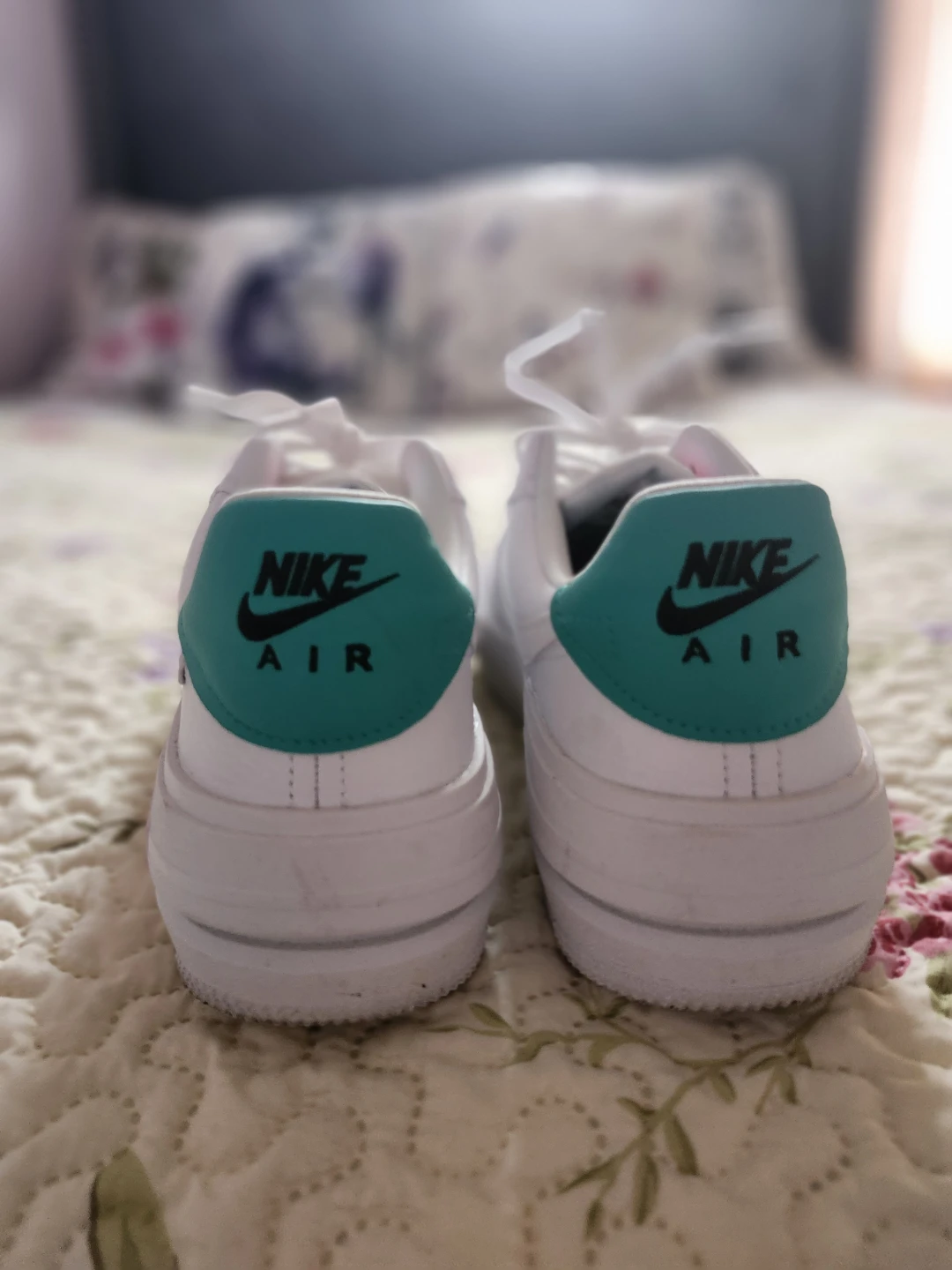 Nike Air Force 1 Sneakers - White/Teal - photo 2