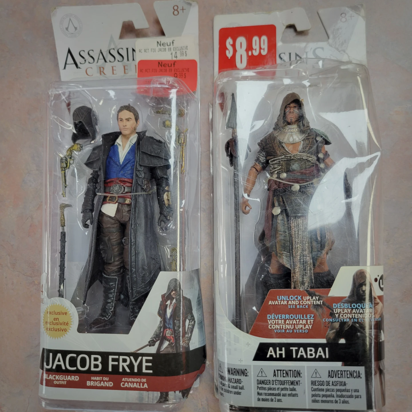 Assassin's Creed Jacob Frye & Ah Tabai Action Figures