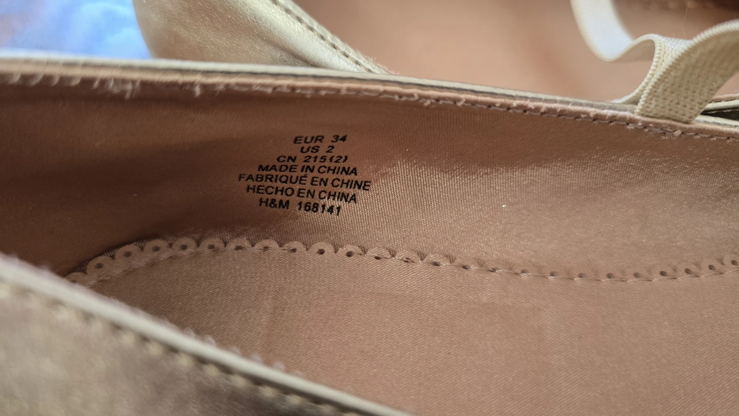 H&M Gold Ballet Flats - Size kids 2 - photo 3