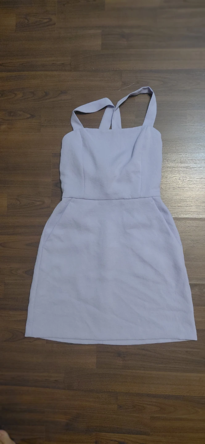 Light Purple Cut-Out Mini Dress