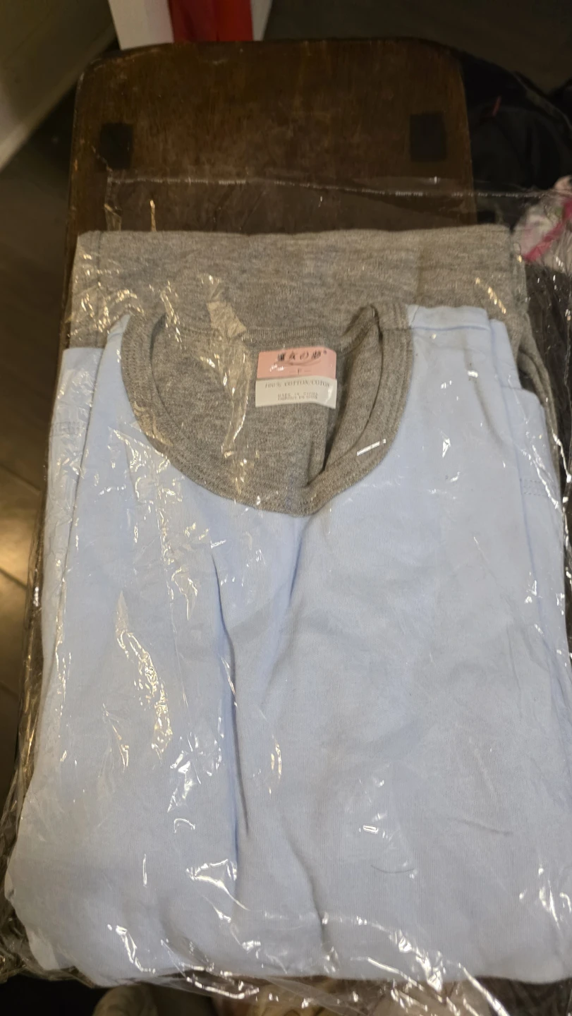 Light Blue & Grey Long Sleeve Shirt and pants