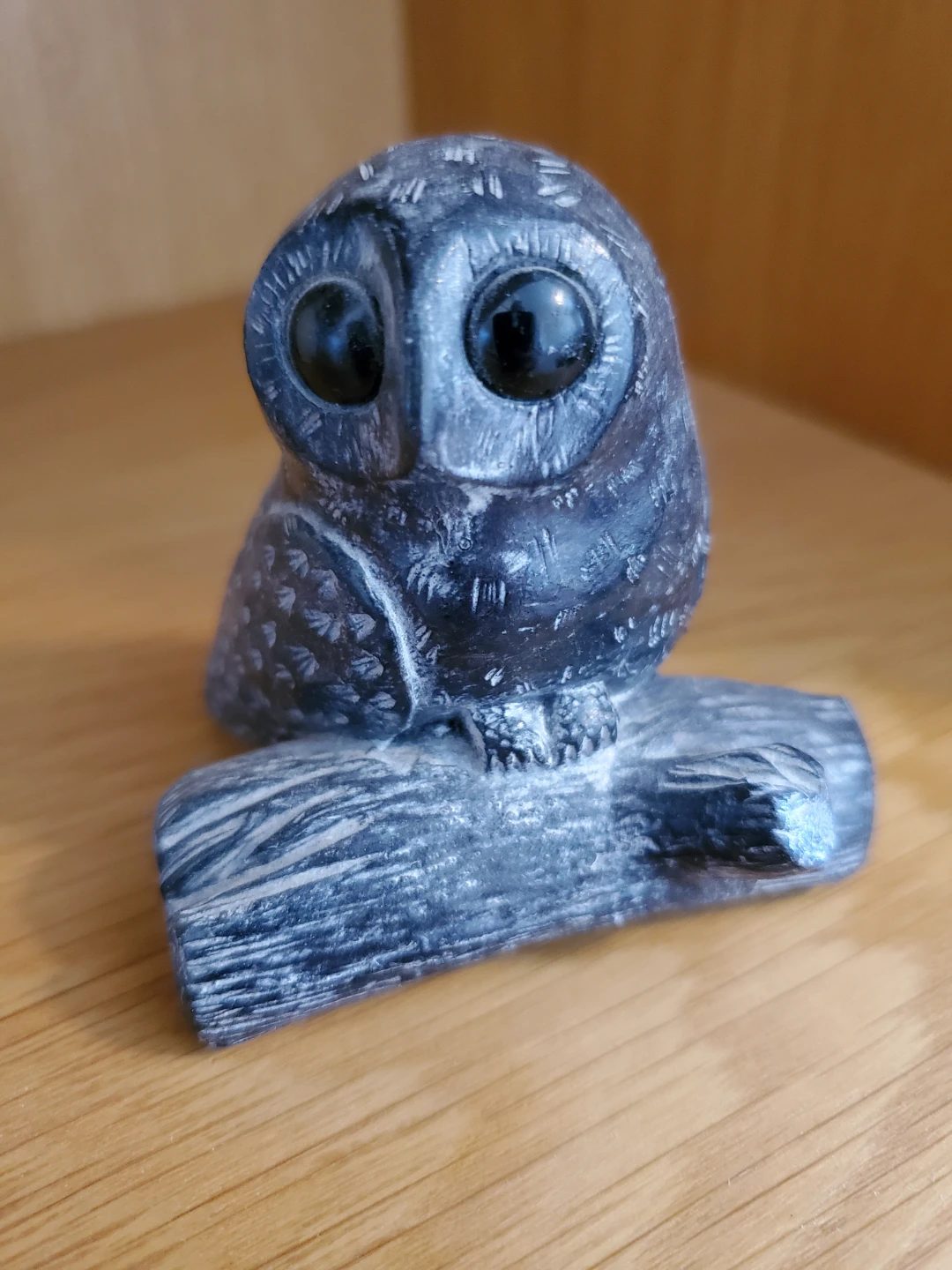 Cute Soapstone Owl Figurine