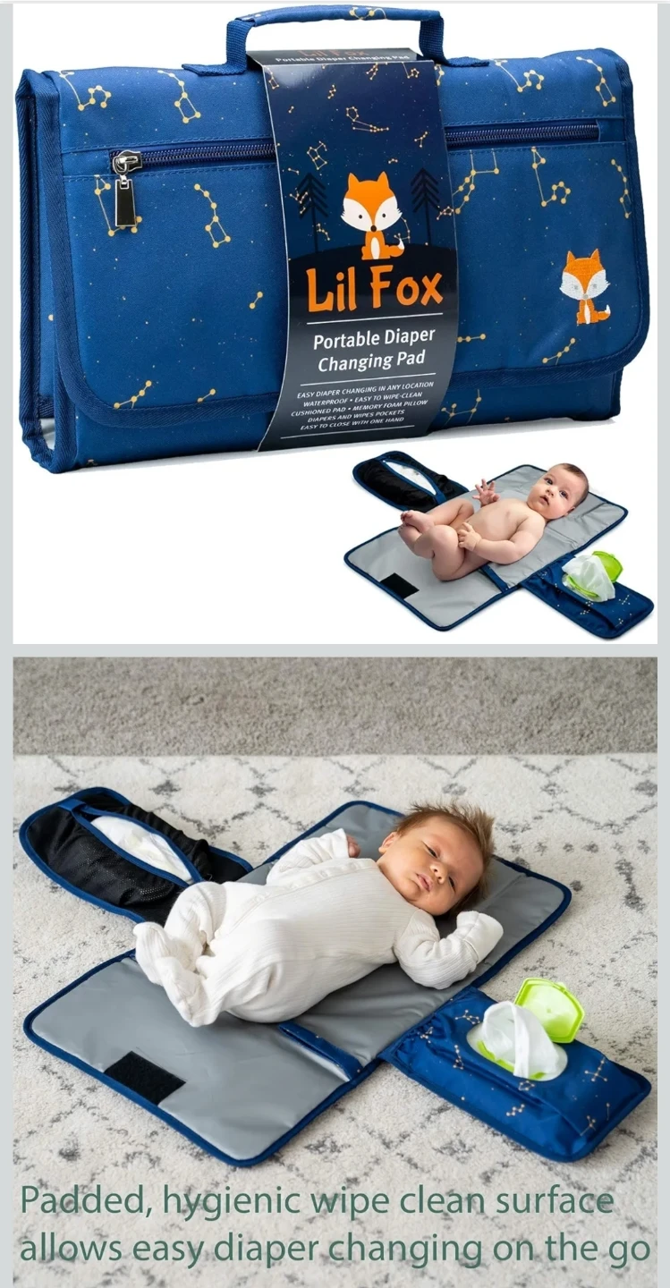 Lil Fox Portable Diaper Changing Pad