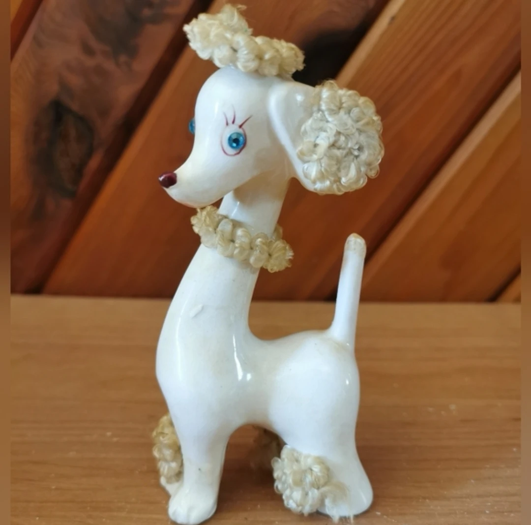 Mid Century Long Neck Poodle Figurine