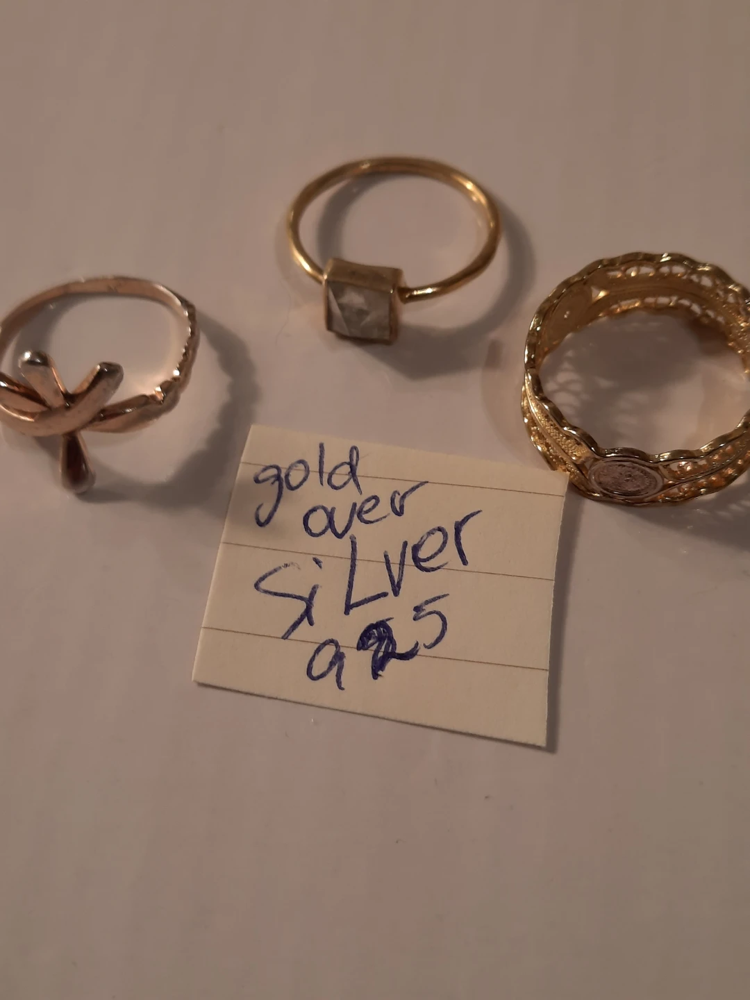 Gold Over Silver Rings Set - photo 2