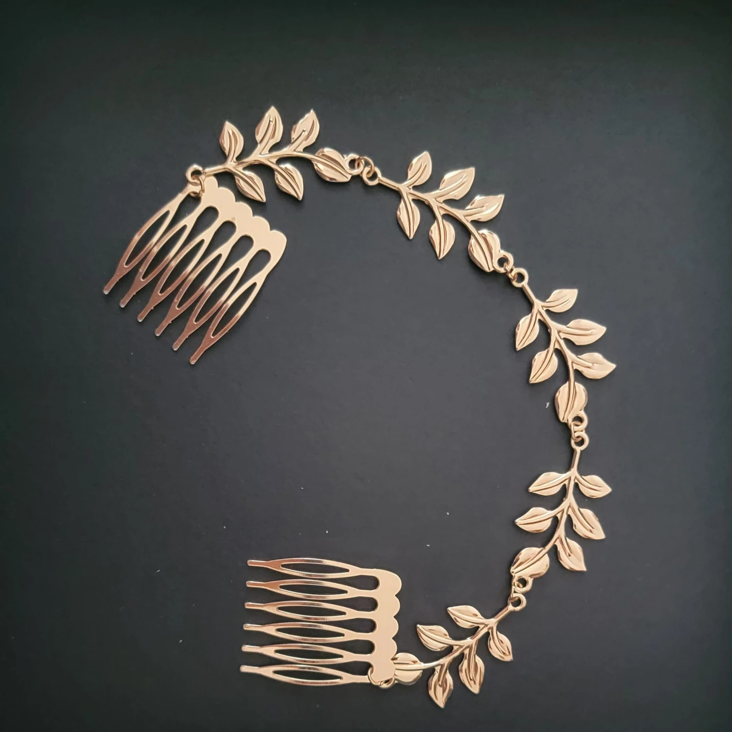 Gold Leaf Hair accessories Set