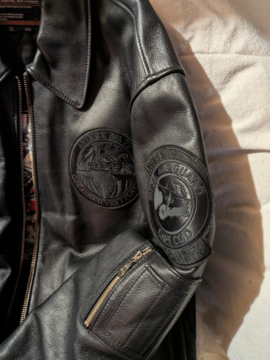 AVIREX USA Leather Bomber Jacket - photo 3
