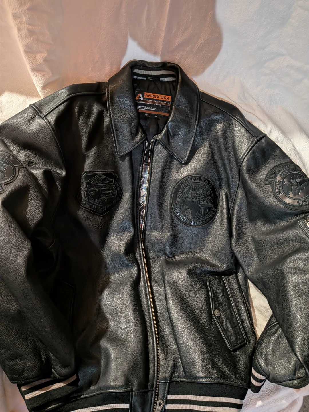 AVIREX USA Leather Bomber Jacket - photo 5