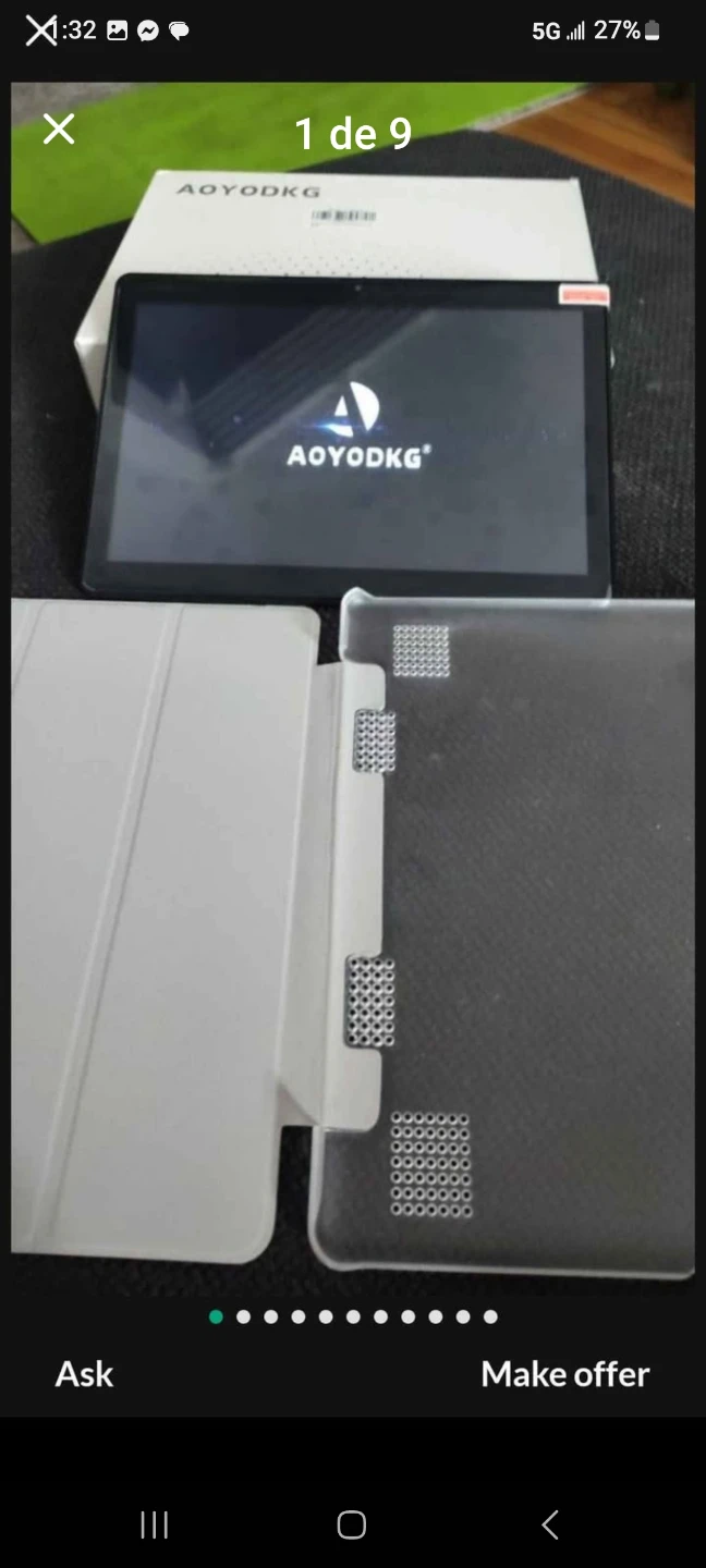 AOYODKG Tablet PC with Keyboard and Case