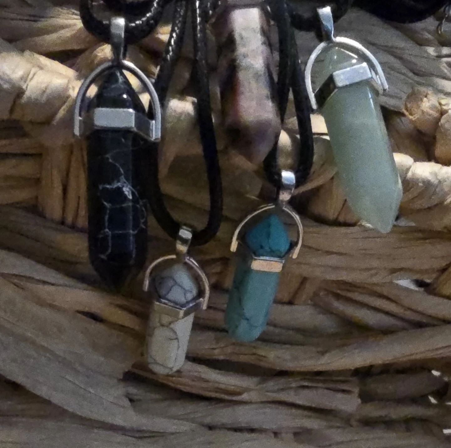 Healing Crystal Point Necklaces - Assorted Colors - photo 3