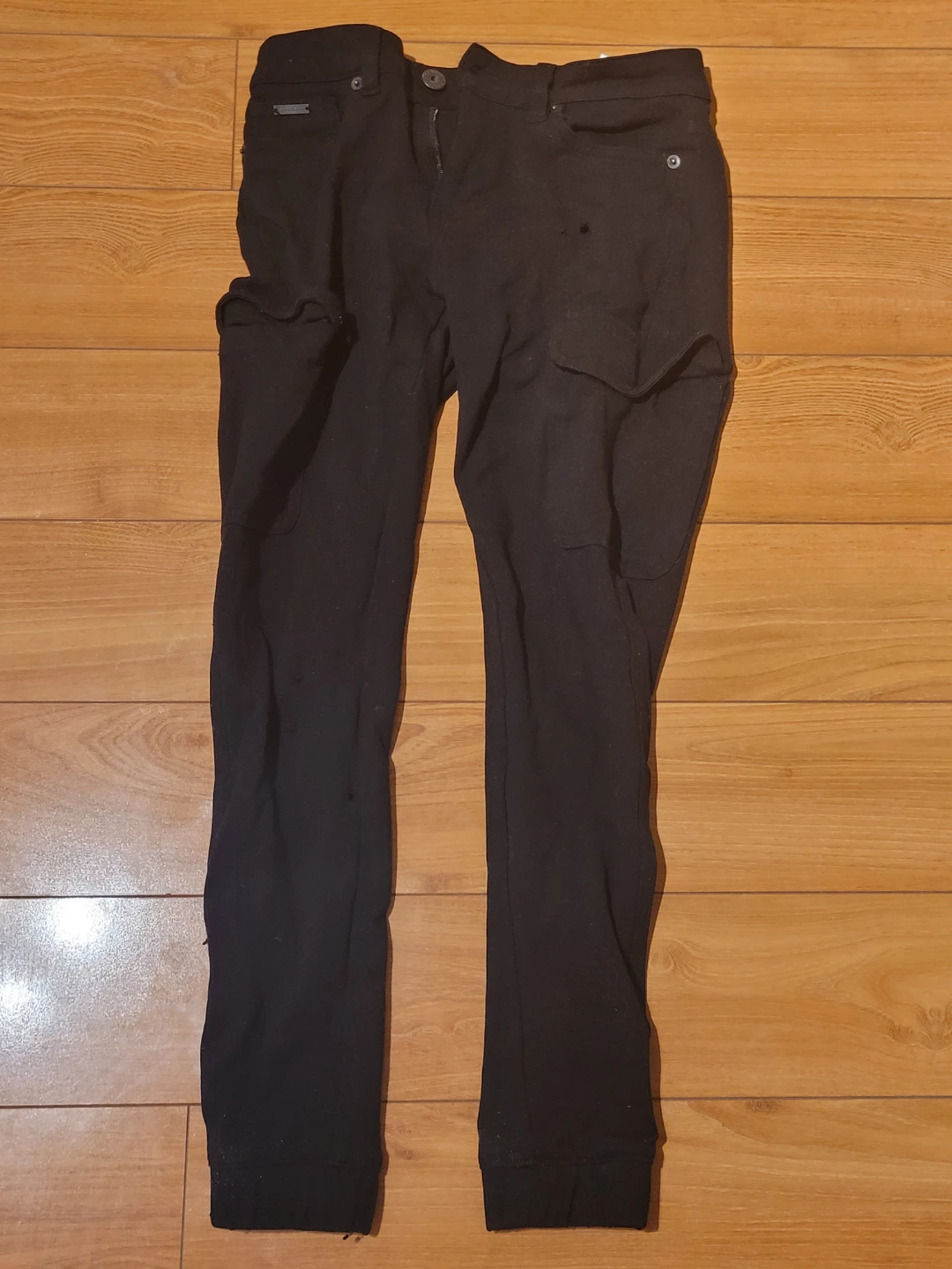 Jeanology Regular Rise Jogger Pants - Black Size 2