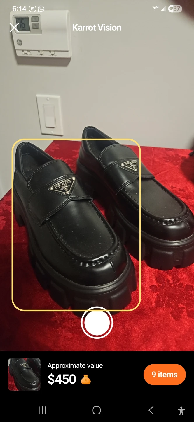 Prada Black Leather Platform Loafers