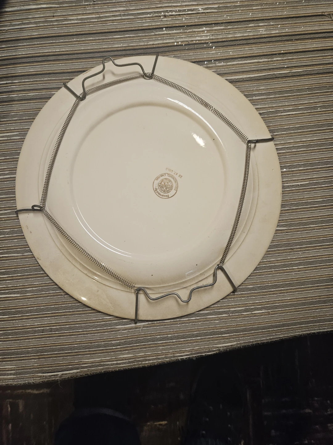 Georgian China Decorative Plate - 22 kt Gold Trim - photo 3