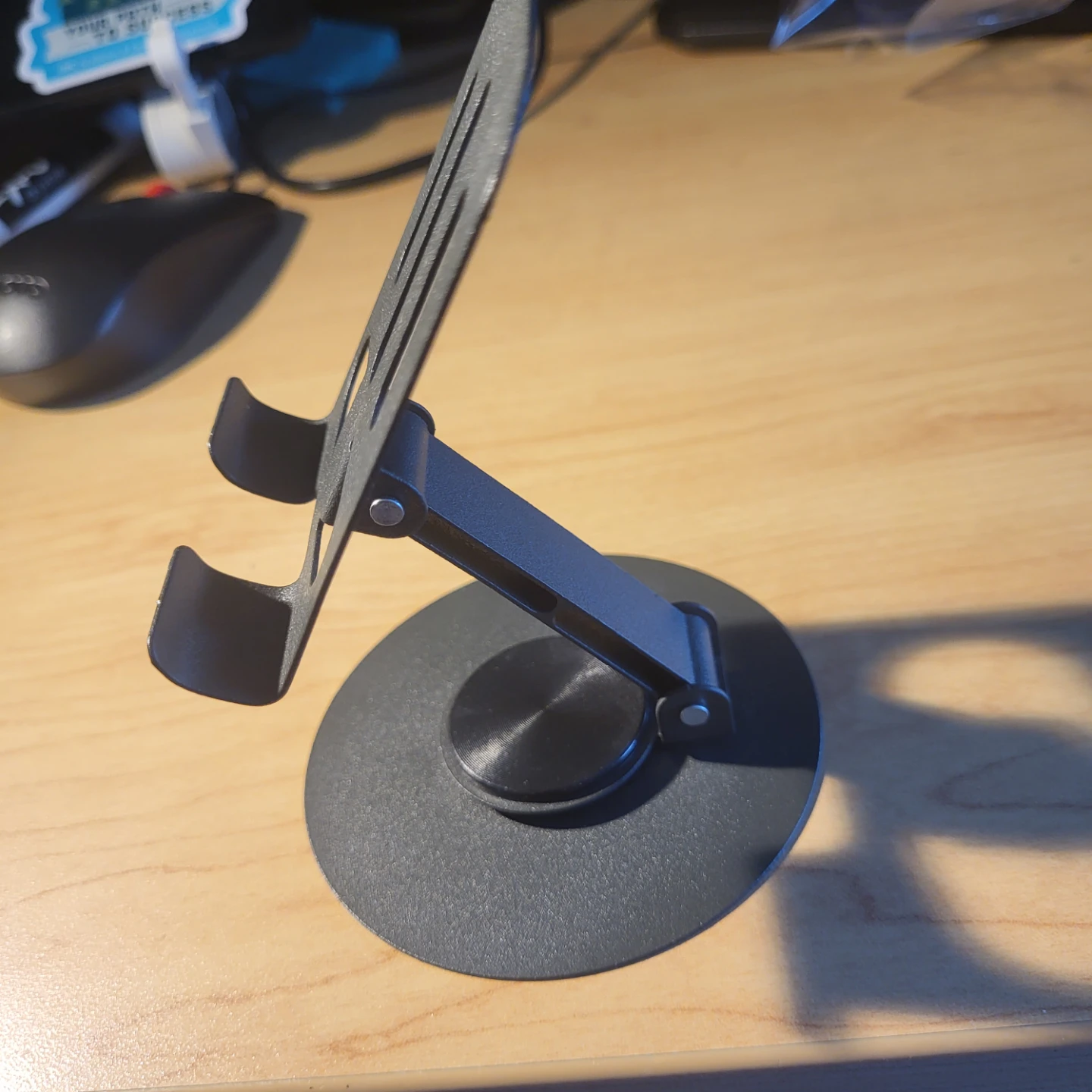 Adjustable Cell Phone Stand Holder - Grey - photo 2