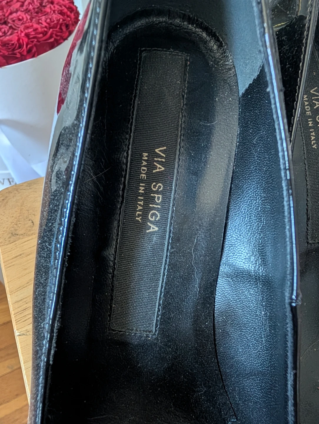 Via Spiga Black Patent Leather Stiletto Heels - photo 2