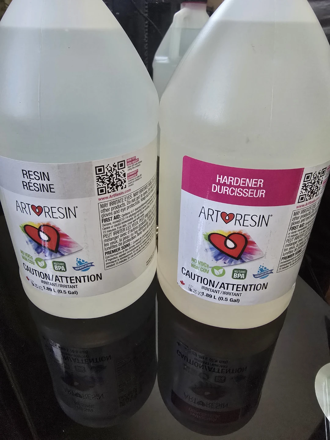 ArtResin Epoxy Resin & Hardener Kit - 1.89 L (0.5 Gal) Each