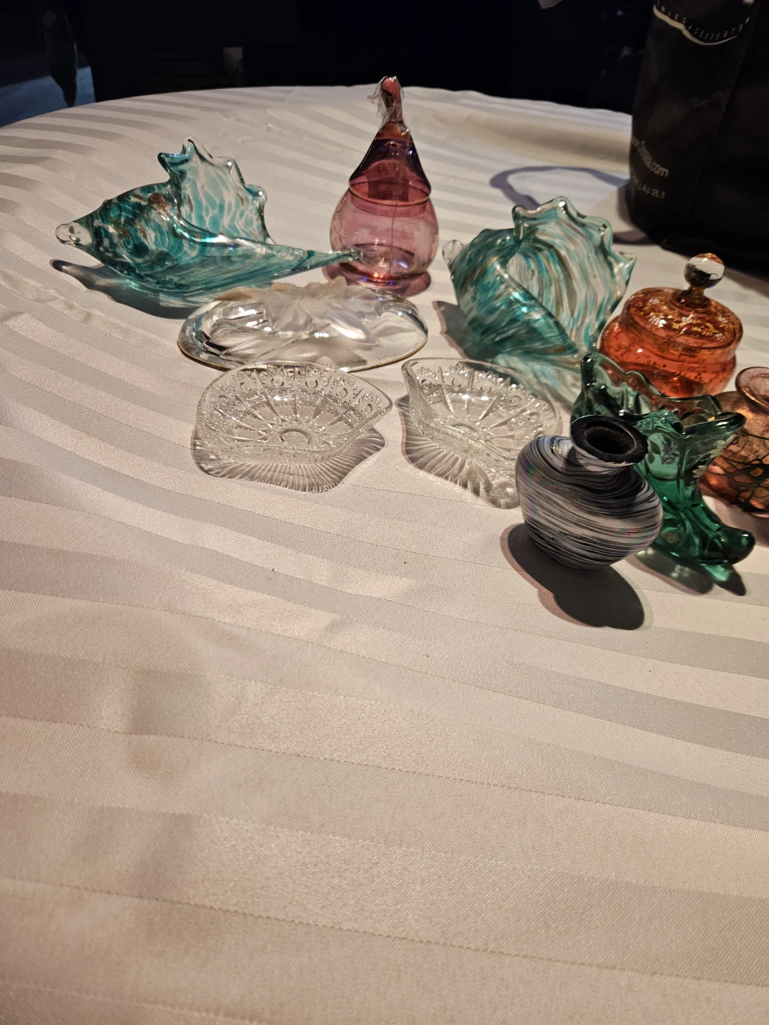 Assorted Glass Decor Items