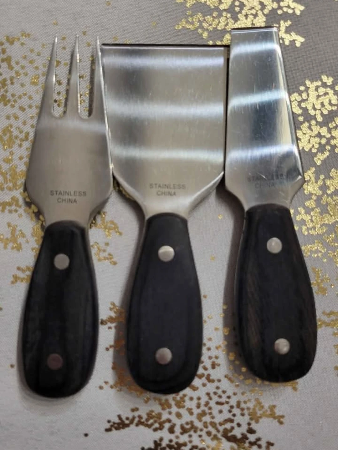 3 Piece Stainless Steel Cheese Set