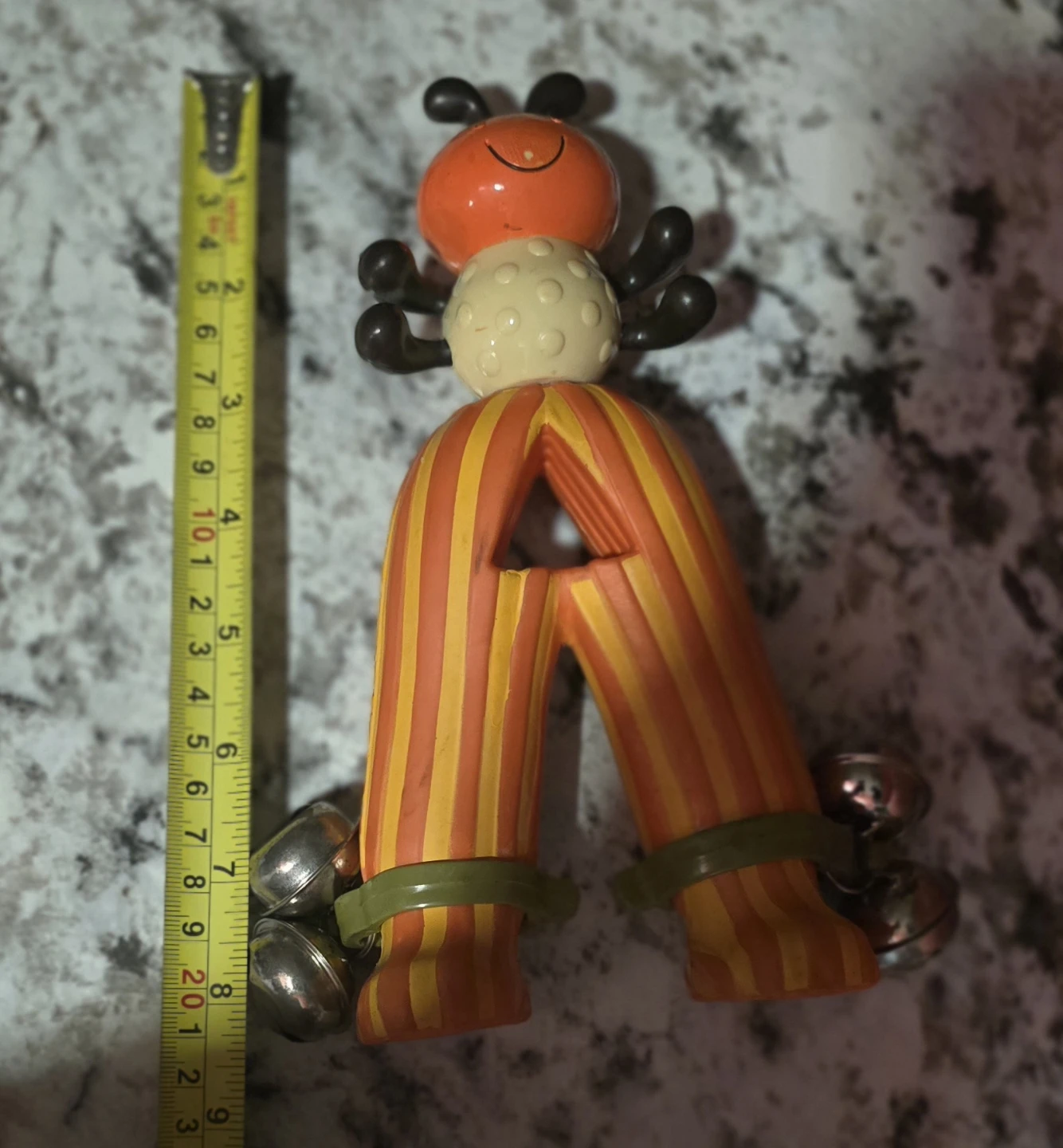 Decorative Letter 'A' with Bells ( Rattle)