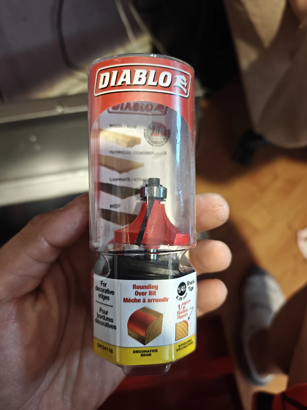 Diablo 1/2" Radius Rounding Over Router Bit DR34116