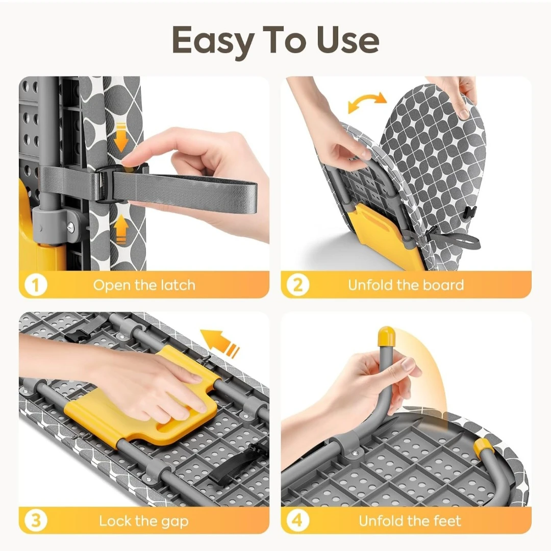 APEXCHASER Foldable Ironing Board, Tabletop Small Board ... - photo 4