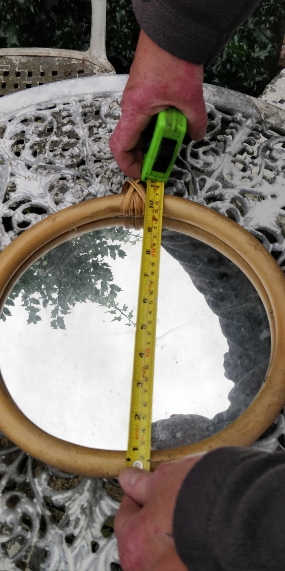 Oval Rattan Mirror - photo 2