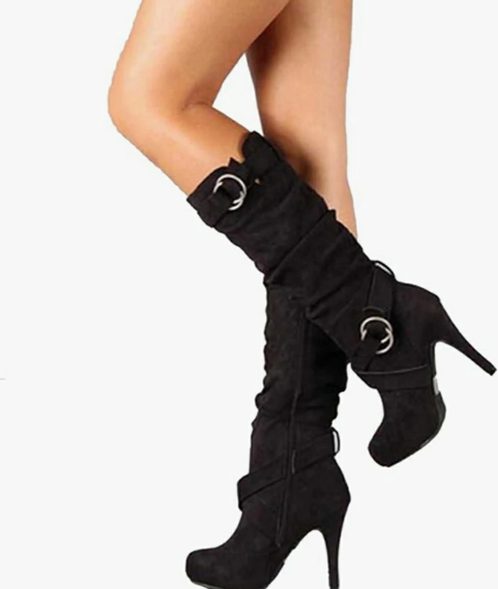 Brand new High Heel Fashion Women's Classy Suede Boot
