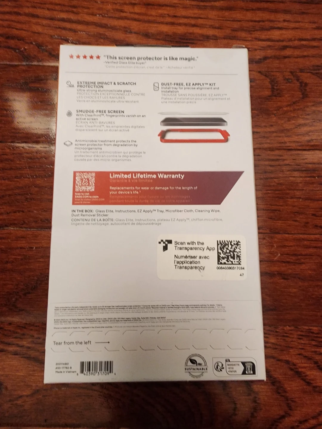 ZAGG Invisible Shield Glass Screen Protector - iPhone 16 Pro Max - photo 2