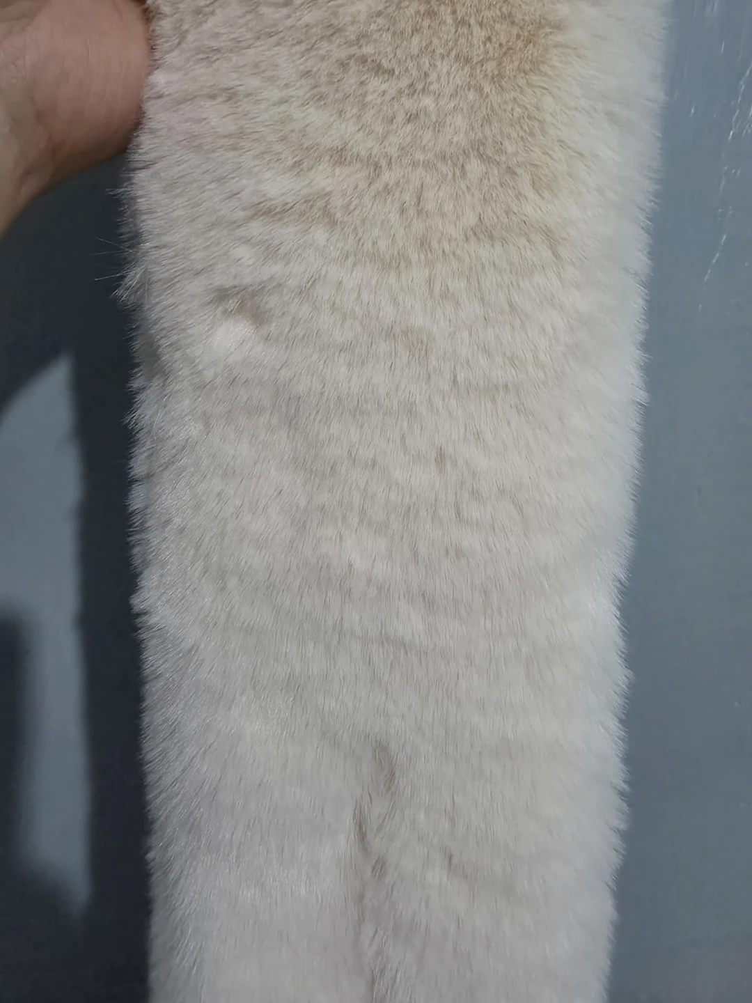 Cream Faux Fur Scarf - photo 2