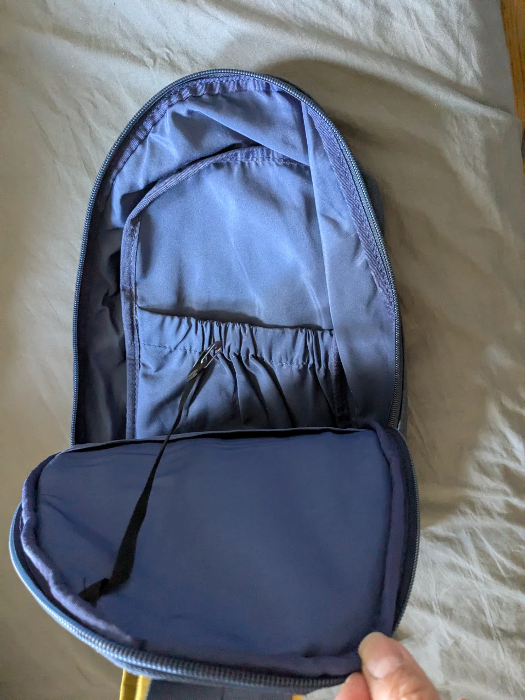 Anello Sling Bag Navy and Yellow - photo 2