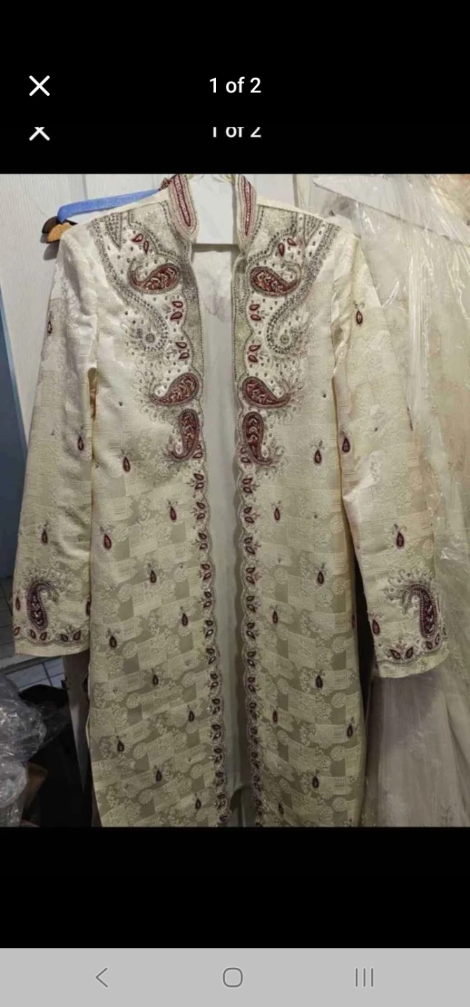 Grooms  Sherwani and Vest Set
