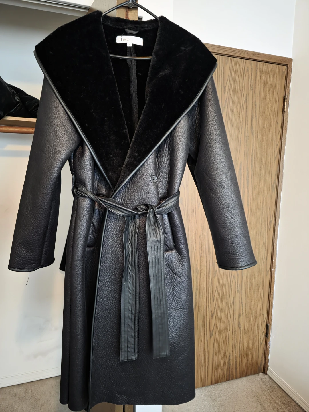 Women Long Black Coat