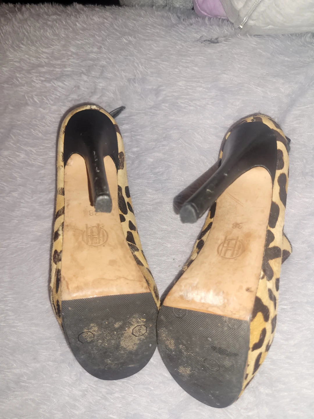 House of Harlem Leopard Print Platform High Heel Ankle Boots - photo 5