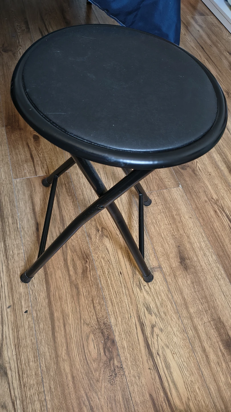 Black Folding Stool - photo 2