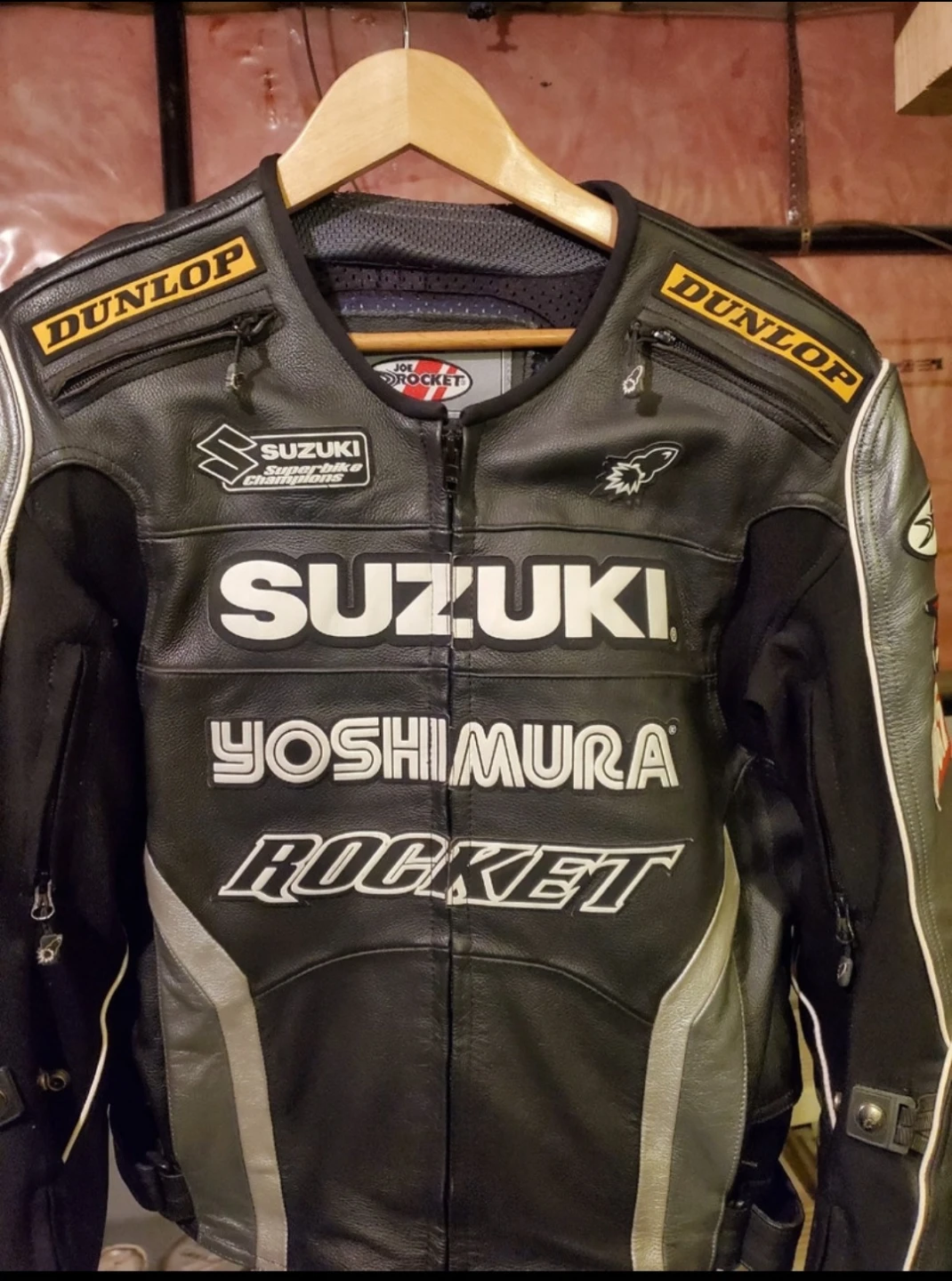 Joe Rocket Suzuki GSXR Leather Motorcycle Jacket (Rare)