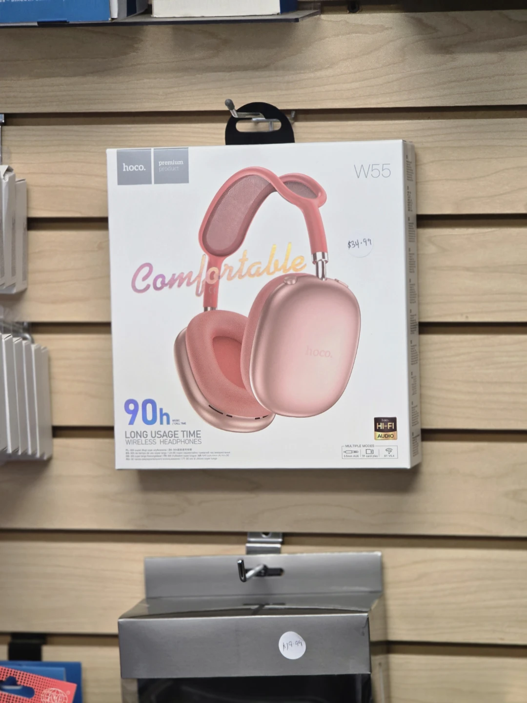 hoco. W55 Wireless Headphones - Pink