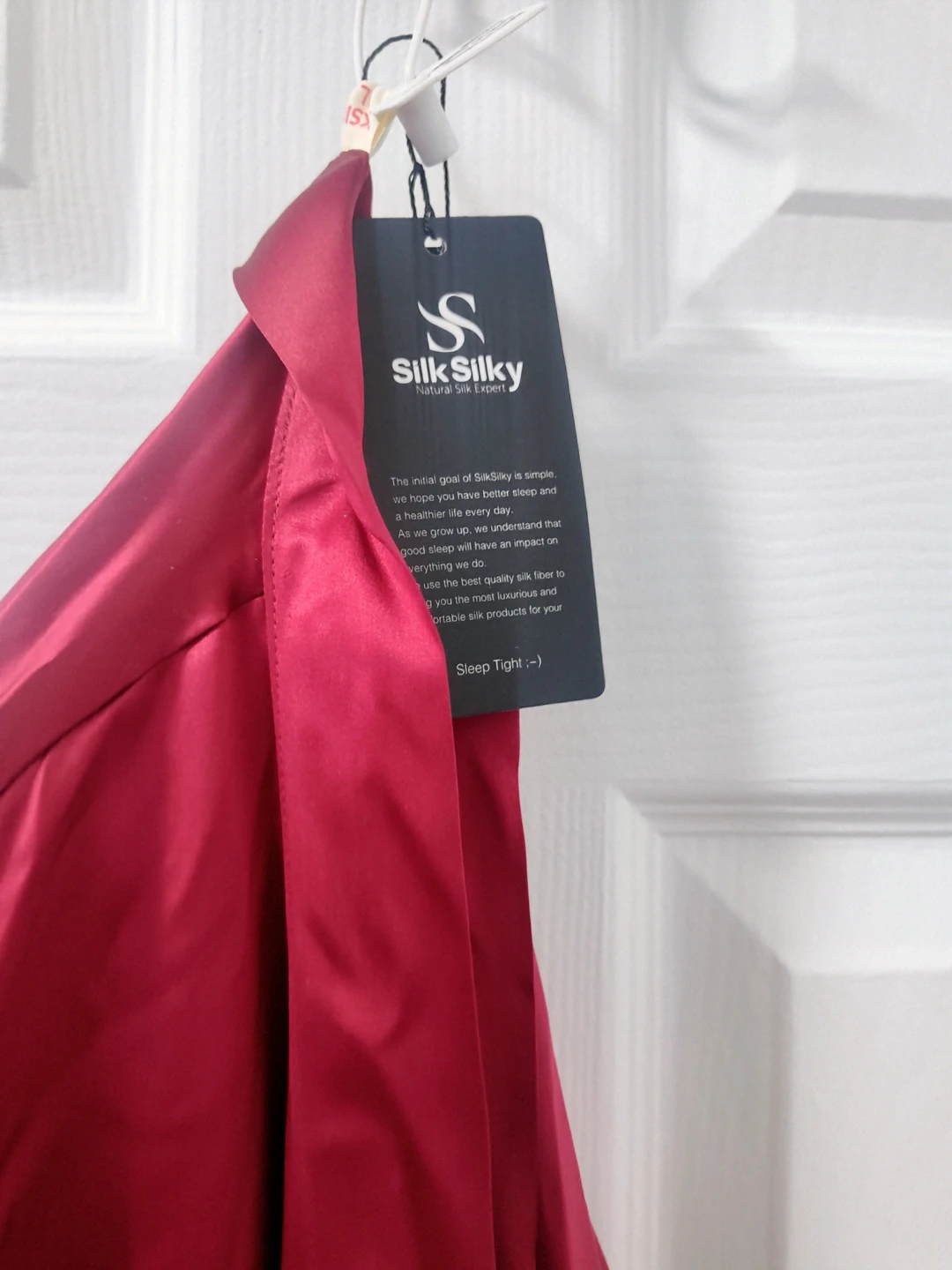 SilkTipsy Red Silk Robe - photo 3
