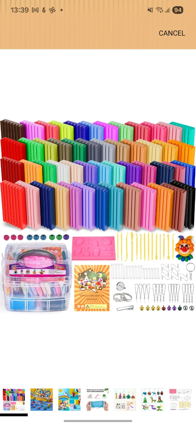 50 Colors Polymer Clay Kit with Tools - photo 2