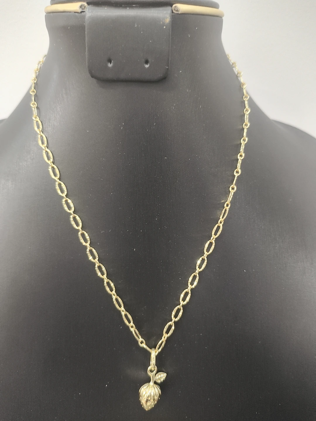 Gold Tone Teddy Bear Necklace and Earrings Set - photo 3