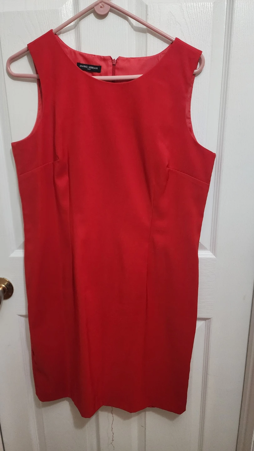 Mario Serani Red Sleeveless Dress