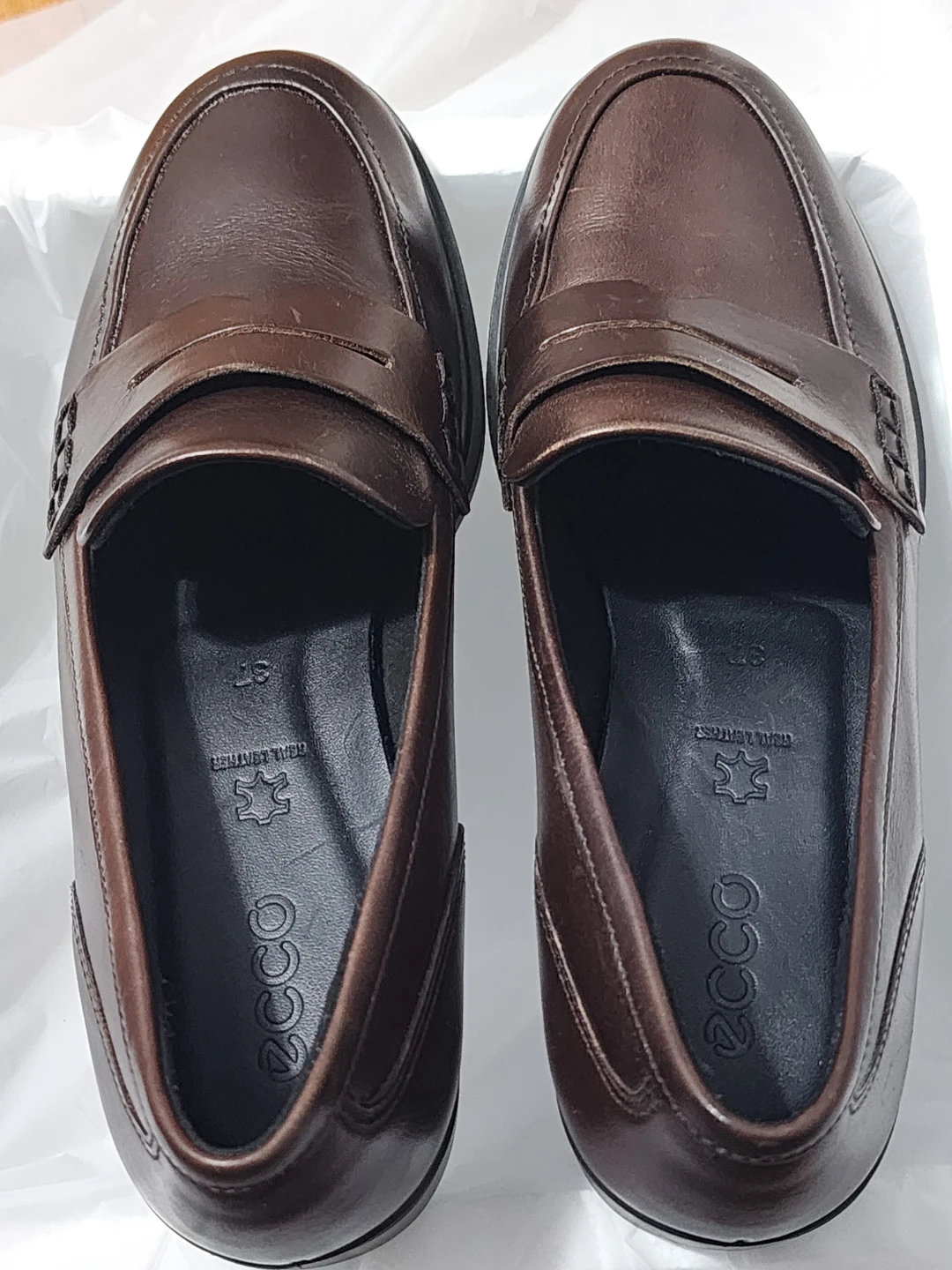 Women's Leather Loafer Size 6-6.5 EU 37 - photo 2