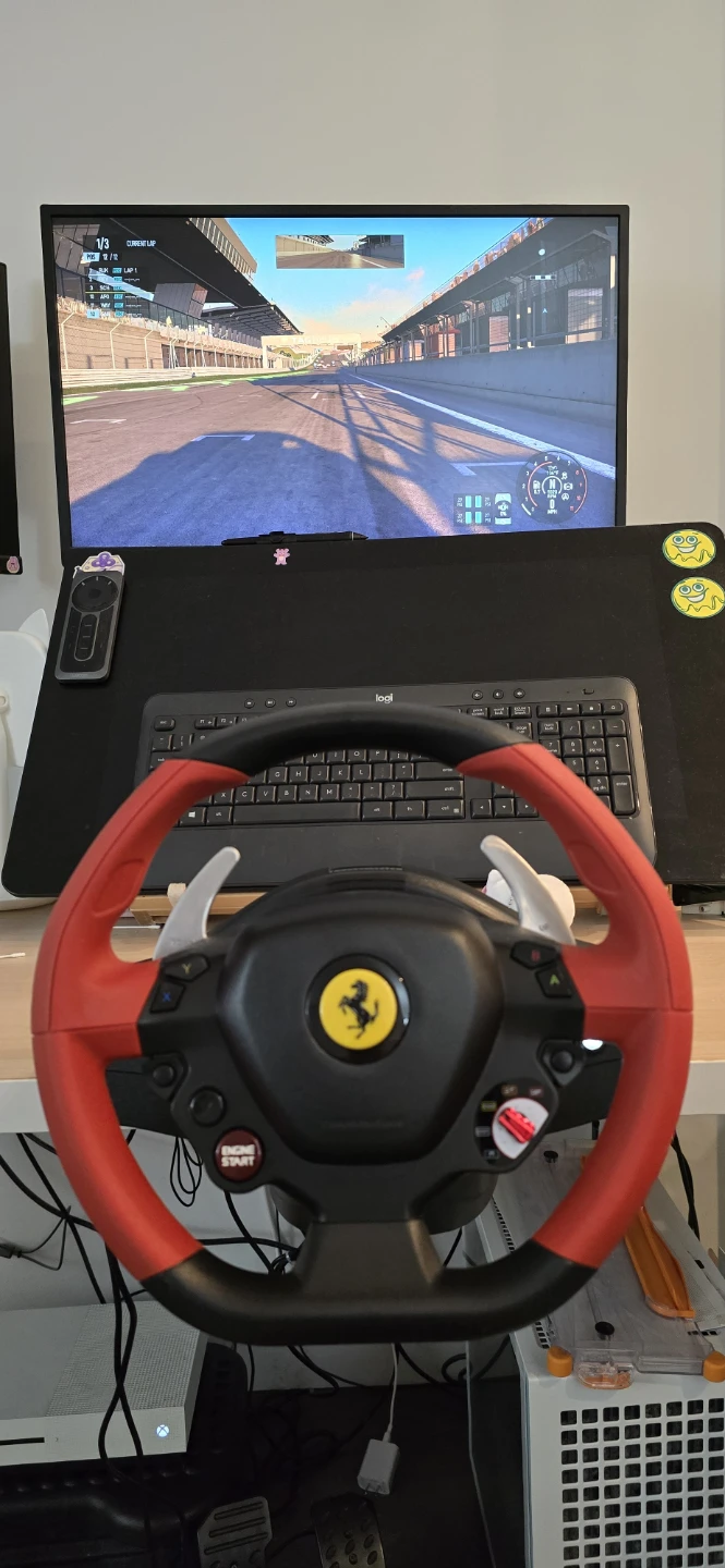 XBOX One S & Ferrari Racing Wheel and Pedals 🥕