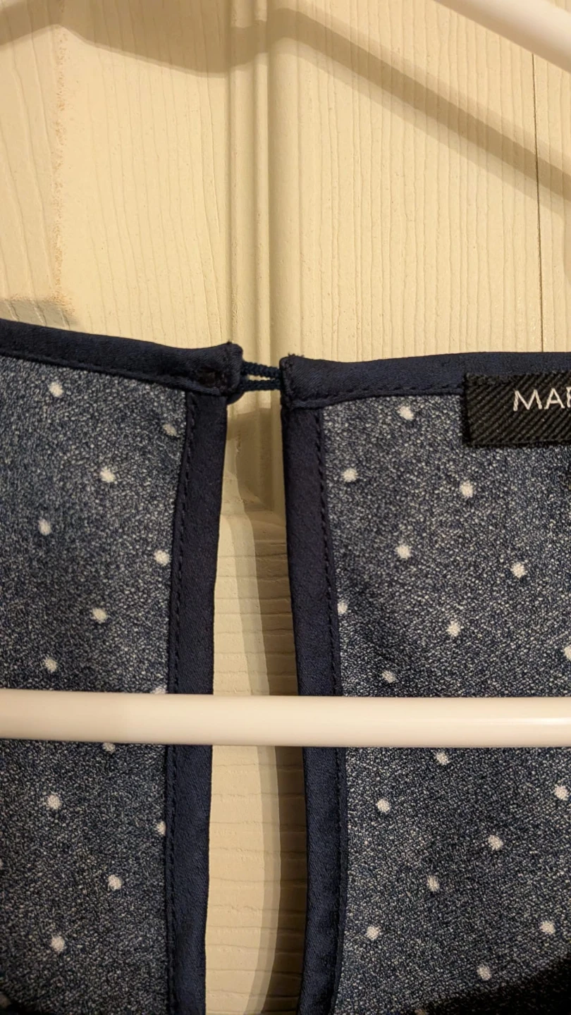 Mario Serrani navy blue with polka dots blouse, size XXL - photo 4